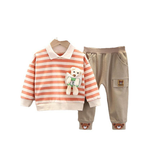 Children's Spring and Autumn Set Three-Piece Set